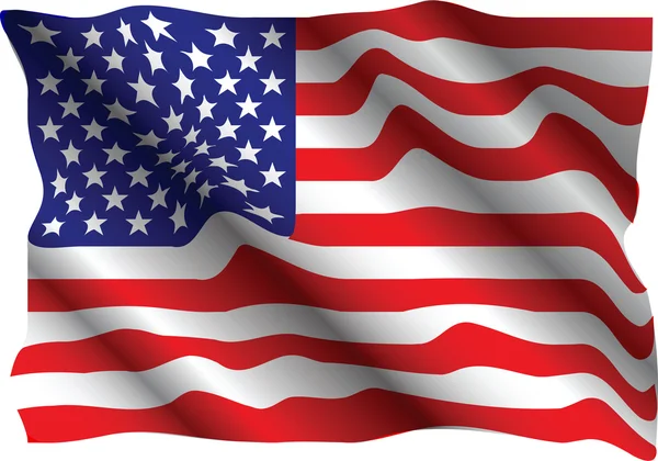 アメリカ合衆国の国旗 — ストックベクタ