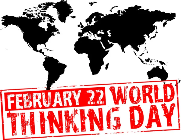 Παγκόσμια ημέρα σκέψης — Διανυσματικό Αρχείο