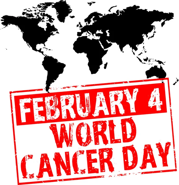 Día mundial del cáncer — Archivo Imágenes Vectoriales