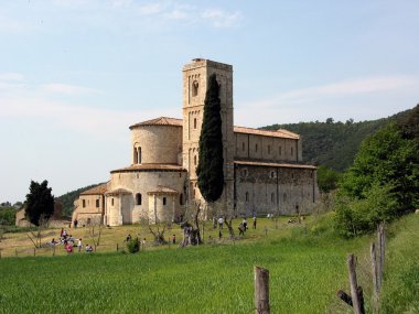 The Abbey of Sant'Antimo clipart