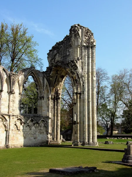 The ruins of Norman Cathedral, in York — Stock Photo, Image