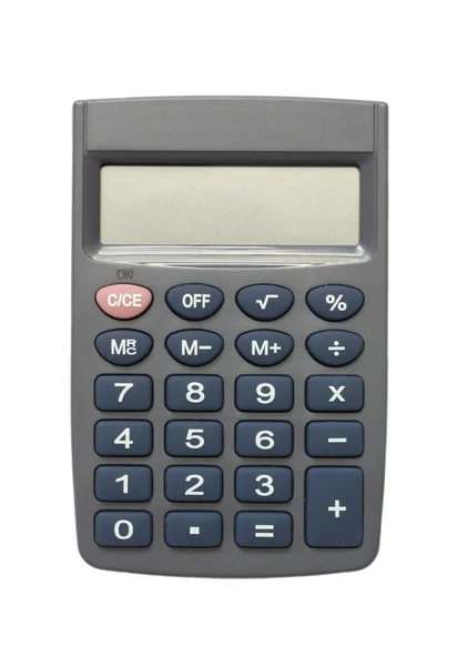 La calculatrice sur fond blanc . — Photo