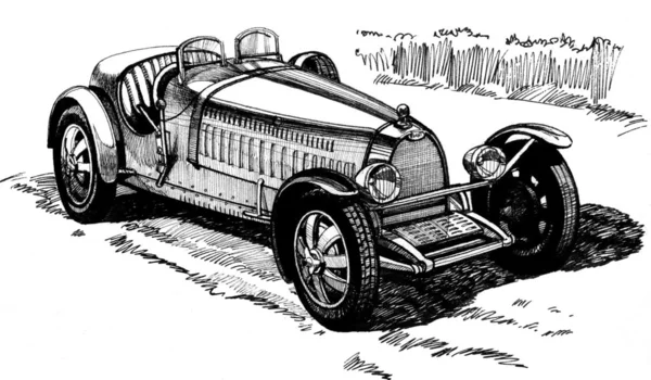 Abierto coche deportivo, años treinta — Foto de Stock
