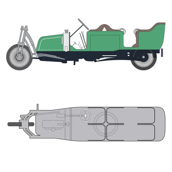 Två hjul bil, med giroscope — Stockfoto