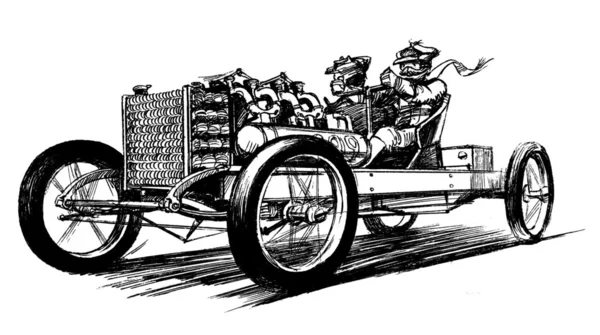 Starożytne sportu samochodowego — Zdjęcie stockowe