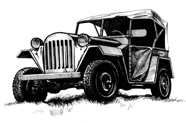 Antikes russisches Geländefahrzeug — Stockfoto