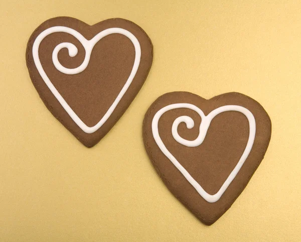 Liefde hart cookies — Stockfoto