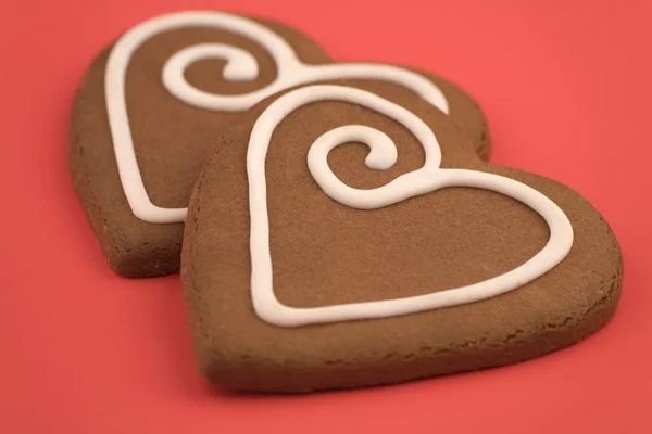 Älska hjärtat cookies — Stockfoto