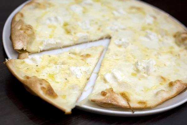 Six cheese pizza. — Stock Photo, Image