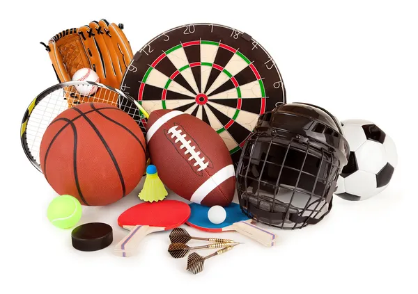 Sports and Games Arrangement Stock Picture