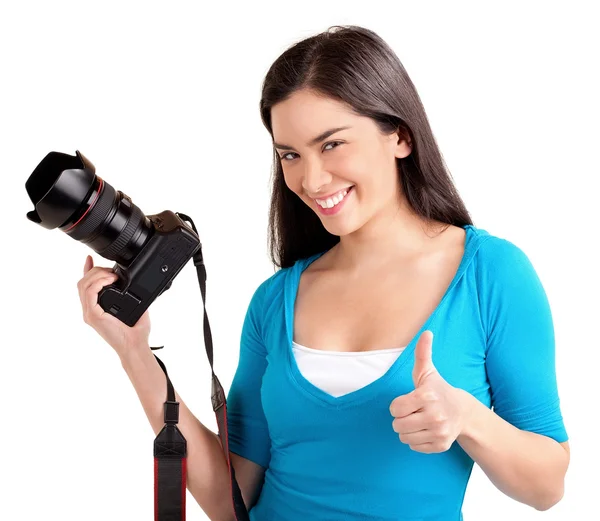 Young Lady Photographer — Stock Photo, Image