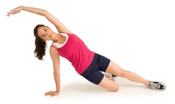 운동하는 젊은 여자 — 스톡 사진