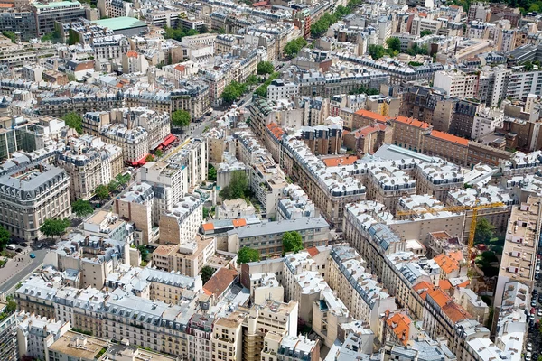 Podwyższone widok na Paryż, Francja — Zdjęcie stockowe