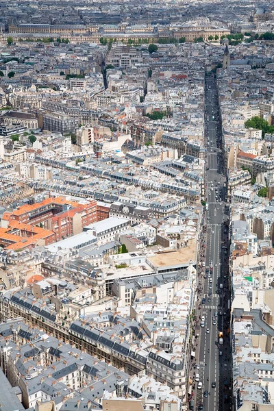 Υπερυψωμένη θέα στο Παρίσι, Γαλλία — Φωτογραφία Αρχείου