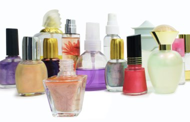 Nail Polishes and Perfumes clipart