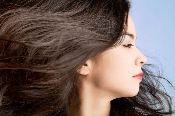 stock image Hair in a Swirling Wind