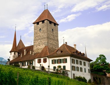 Spiez Castle, Bern Canton, Switzerland clipart
