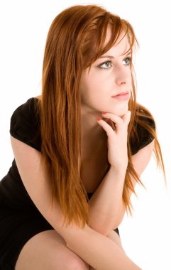 Sexy Redhead Lady clipart