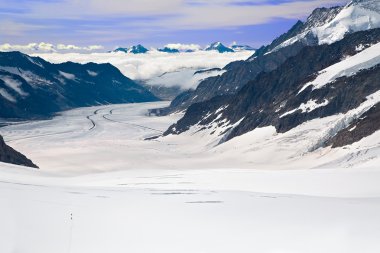 Aletsch Glacier Switzerland clipart