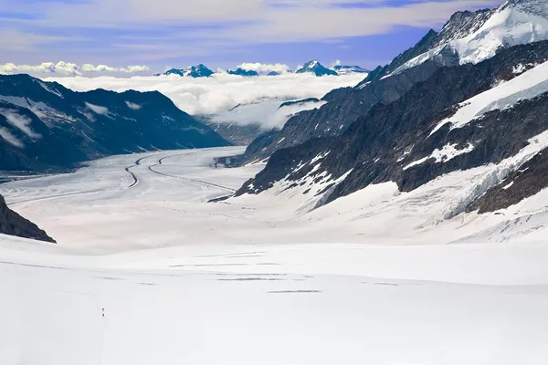 Aletsch Glacier Švýcarsko — Stock fotografie