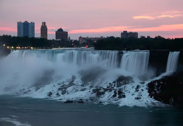 Niagara falls usa voor zonsopgang — Stockfoto