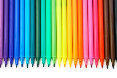 Multicolored Felt-Tip Pens clipart