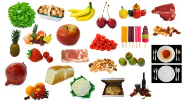 Various Food and Drink Items clipart