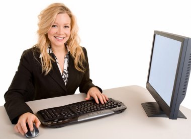 Smiling Businesswoman clipart