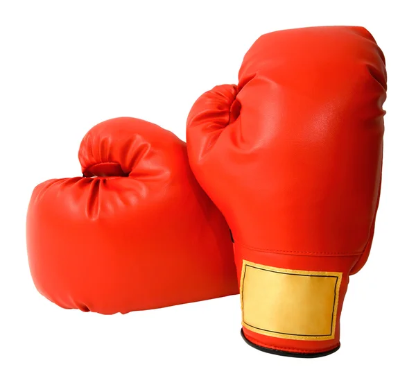 Luvas de boxe isolado — Fotografia de Stock