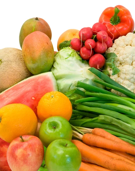 野菜と果物の配置 — ストック写真