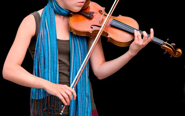 Geige spielen — Stockfoto