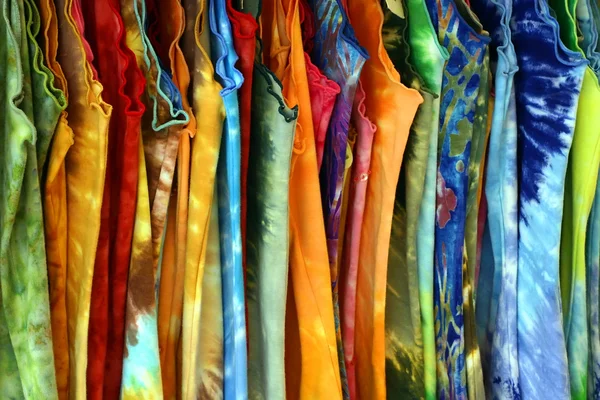 Women's Multicolored Summer Dresses — Stock Photo, Image