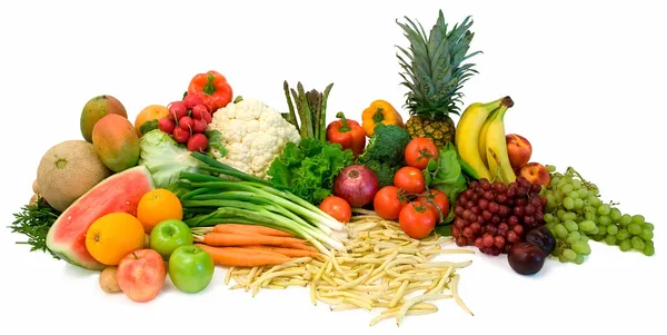 蔬菜和水果的 图库照片