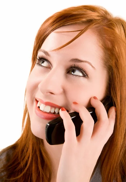Woman Using her Cell Phone — Stock Photo, Image