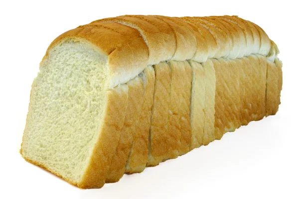 Gesneden wit brood — Stockfoto