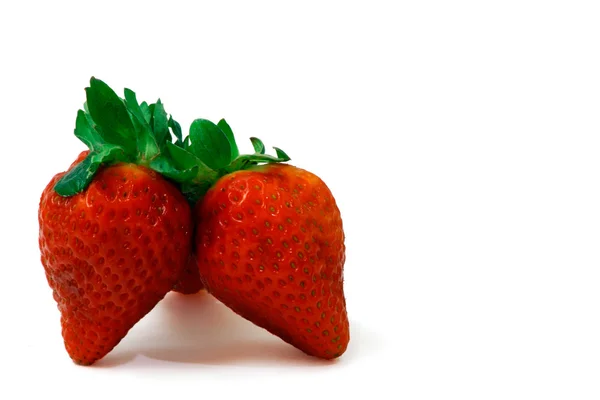 Two Strawberries — Stock Photo, Image