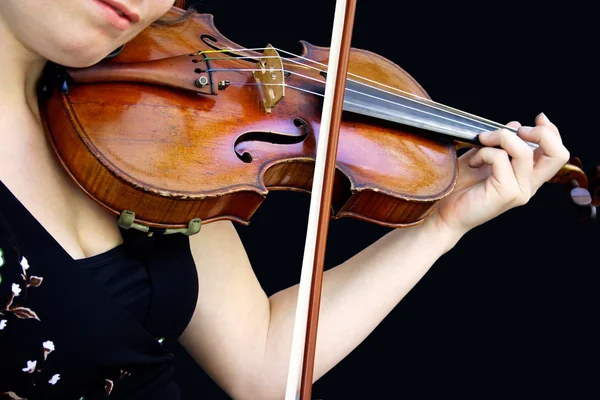 Tocando el violín — Foto de Stock