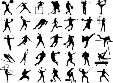 Sport collection clipart