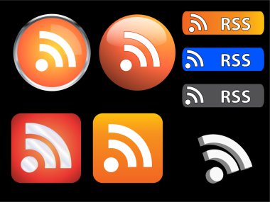 RSS icons clipart