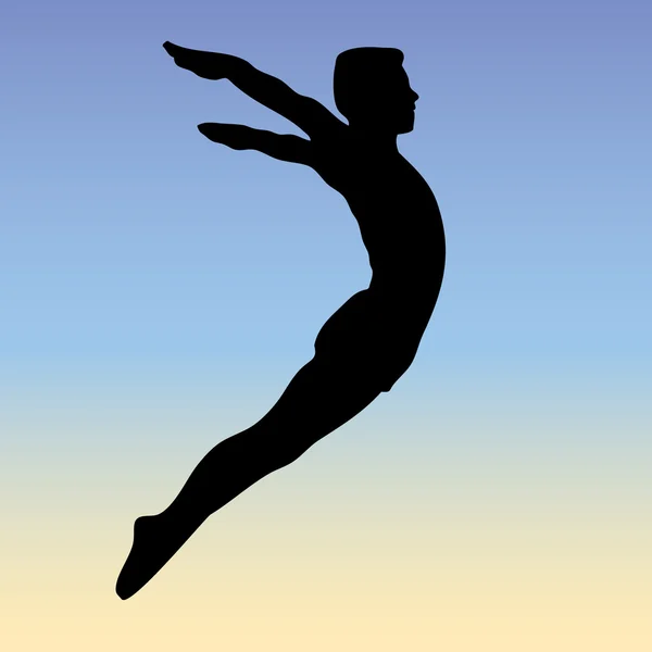 Salto estilo libre — Archivo Imágenes Vectoriales