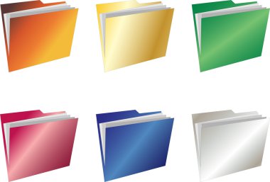 Folder icons clipart