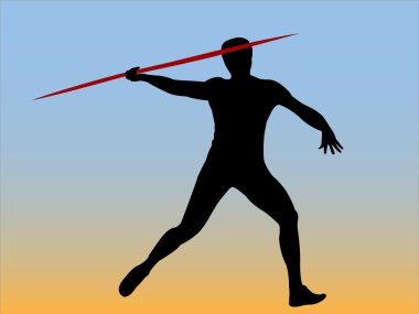 Javelin throw clipart