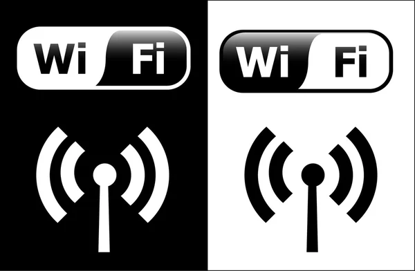 Les symboles Wi-Fi — Image vectorielle