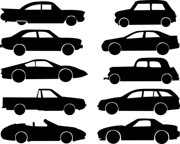 Коллекция автомобилей — стоковый вектор