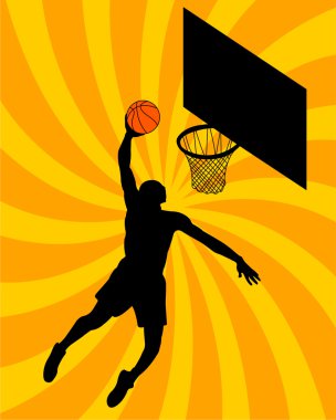 Basketball player clipart