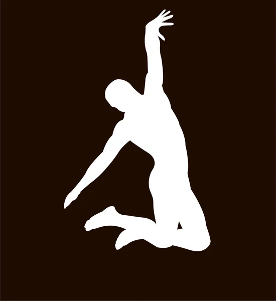 Homme saut — Image vectorielle