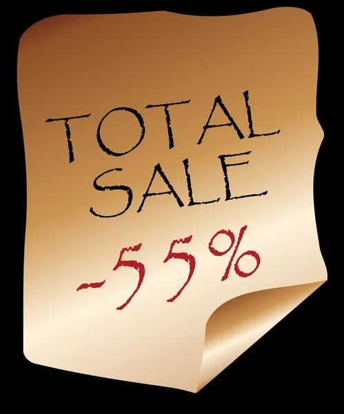 Total des ventes — Image vectorielle