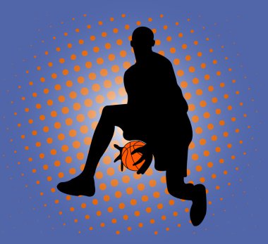 Basketball player clipart