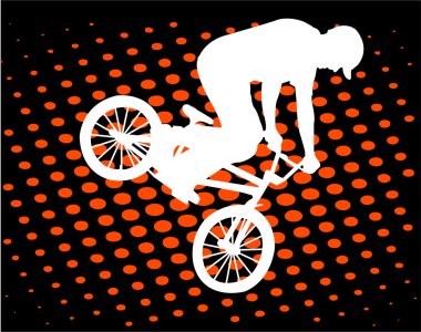 Bmx biker clipart