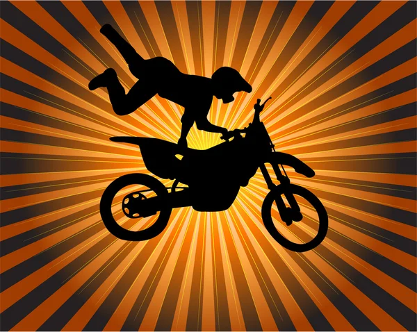 Stunt biker – Stock-vektor
